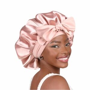 3/$20💘 YANIBEST Light Pink Adjustable Silk Hair Sleeping Bonnet